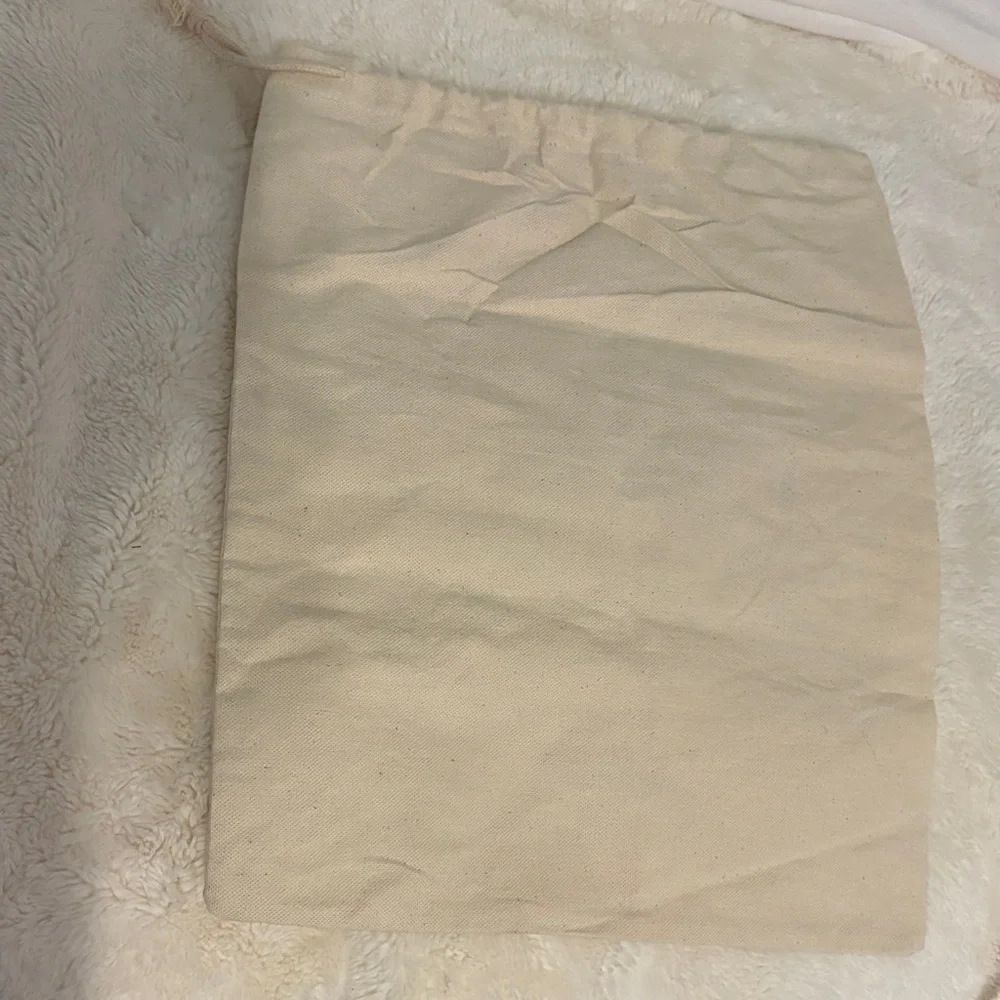 Jacquemus Cream Canvas Drawstring Dust Bag